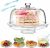 Masthome Cake Stand with Dome Lid, 6 in 1 Afternoon Tea Stands, Plastic Cake Plate with Cover, Multifunctional Salad Bowl, Chip Dip Server, Cupcake Display – Send 2pc Salads Spoons