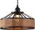 Metal & Rope Lamp Shades Ceiling, Small Retro Hemp Rope Black Ceiling Lampshade with Reducer Ring Pendant Light Shade for Living Room, Bedroom, Kitchen, Hallways & Floor Lamp