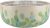 Mikasa Drift Large Ceramic Salad Serving Bowl, Hand Decorated Cactus Design, Natural, Blue and Green, 24cm