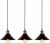 Newrays 3 Pack Industrial Retro Black Iron Kitchen Restaurant Bar Balcony Hanging Pendant Light