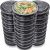 [Pack of 30] Reusable Meal Prep Containers with Airtight Lids – Meal Prep Containers – Suitable for Dishwasher Freezer Microwave – Meal Prep Containers