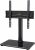Perlegear Universal Swivel TV Stand for 24-60 inch TVs up to 40kg, Height Adjustable Table Top TV Stand, TV Base Stand with Tempered Glass Base, Pedestal TV Stand with Bracket Max VESA 400x400mm