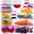 RockBerry 32 Pcs Large Food storage containers-2500ML to Box Stackable Kitchen storage bowls sets-BPA Free Leak proof Plastic food Storage Containers with lids airtight-Microwave freezer safe