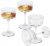 SECEN London Vintage Coupe Glasses Set of 4, 260 CC, 8 3/4 oz,Champagne Wine Glasses,Cocktail, Martini, Long Stem Glassware, Perfect for Parties Gifts, Housewarming Weddings, Christmas