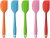 Silicone Spatula Set of 5-500°F Heat Resistant Seamless Rubber Spatulas with Stainless Steel Core Kitchen Utensils Non-Stick for Cooking, Baking and Mixing (22cm / 8.6inch)