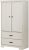 South Shore 2-Door Armoire Adjustable Shelves Storage Drawers, Winter Oak