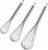 Stainless Steel Whisk Set, 3 Packs Balloon Whisk for Cooking, Whisking, Blending (8″,10″,12″)