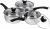 Supreme Vision SS2501 3pc Stainless Sauce pan Set with Glass Lids,