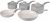 Swan SWPS5020GRN Retro 5 Piece Aluminium Pan Set with Glass Lid,