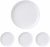 Swuut Matte Ceramic Appetizer Plates 15cm,Set of 4, Holiday Snack Bread Butter Mini Side Plate Set,Dishwasher Microwave & Oven Safe (6 inch, White)