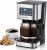 Taylor Swoden Filter Coffee Machine, Drip Coffee Maker with Programmable 24hr Timer, Keep Warm & Anti-Drip, Reusable Filter Fast Brewing – Darcy 950W 1.5 L Black Stainless Steel
