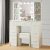 Teousev Large Dressing Table with Drawers and Stool, Vanity Desk set with Mirror and lights Adjustable Brightness, Modern Makeup Vanity Table with Storage Shelves