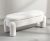Wahson Storage Bench Stool in Faux Fur Upholstered Bedroom Bench for End of Bed, Modern Window Seat for Hallway/Entryway, White