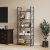 YITAHOME Bookcase 5 Tiers, Floor Standing Book Shelf, Wooden Shelf and Metal Frame Book Rack, Display Storage Rack Shelving Units for Living Room, Home Office – Rustic Brown Bookshelf