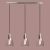Yosoan Lighting Industrial Vintage Loft Bar 3 Way Pendant Light Fittings Bell Glass shade Chandelier, Hanging Cluster Ceiling 3 Lights Fixture for Dining Room Living Room Restaurant Cafe (Brushed)