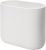 iDesign Compact Bathroom Bin, Slim Plastic Bin for Bathroom, Bedroom or Office Waste, Durable Bin with Sleek and Elegant Design, White, 26.8 cm x 14.0 cm x 24.8 cm