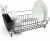 simplywire – Dish Drainer – Anti Rust Drying Rack – Cutlery Basket – Black Plastic Coated Steel
