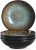 vancasso Bubble Stoneware Wide and Deep Pasta Bowl Set, 4-Piece Reactive Glaze Brown Soup Plate, 8.2in Soup Bowl Large Bowl. 950ml/32oz