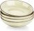 vancasso Navia Pasta Bowl Set of 4, Stoneware Salad Bowl, 45 Ounce Soup Bowl and Large Serving Bowl, Yellow (9.12in Diameter x 2.24in High)
