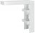 vidaXL Wall Bar Table Party Bistro Pub Breakfast Festival Standing Eat Dinner Dinette Table Wooden Furniture High Gloss White Engineered Wood